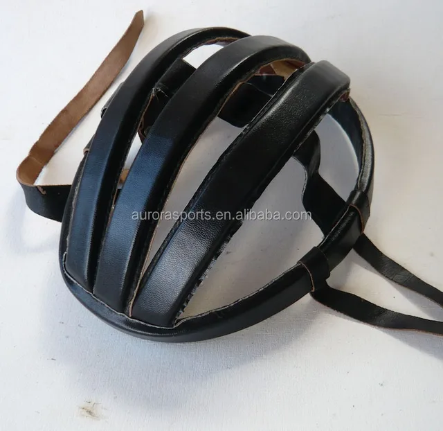 vintage leather cycling helmet