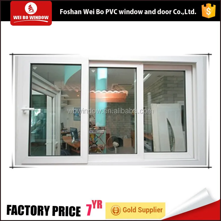 European style Windows Plastic material Vinyl sliding window for house.jpg