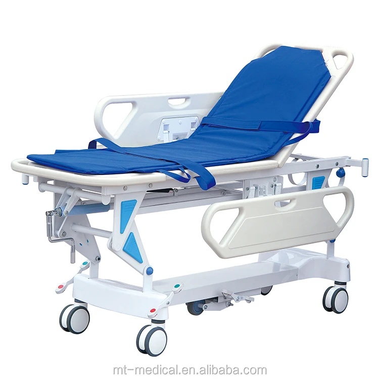 Hospital critical Hydraulic transport emergency stretchers patient transport emergency recovery trolley stretcher