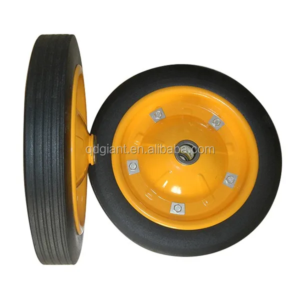 13inch steel rim solid rubber wheel wheelbarrow wheel with good bearing