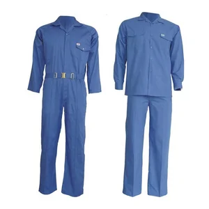190g royal blue poly-cotton work uniform coverall 190g royal blue poly-cotton work uniform coverall