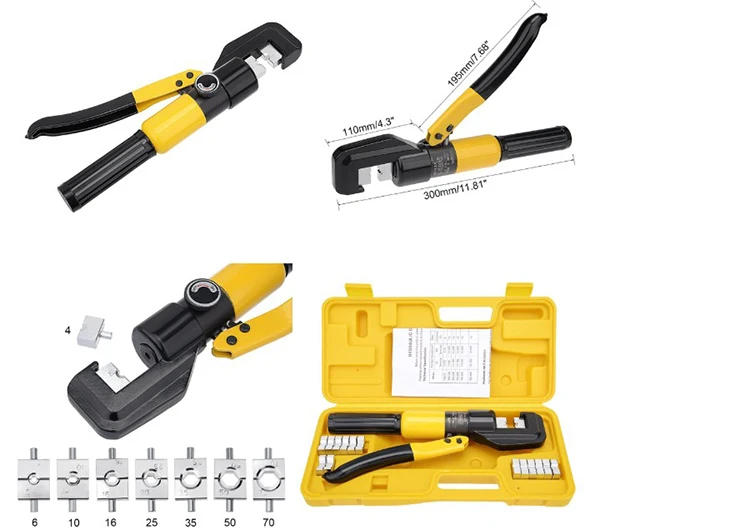 Yqk-70 Hydraulic Terminal Crimping Tool Hydraulic Crimping Tool Die ...