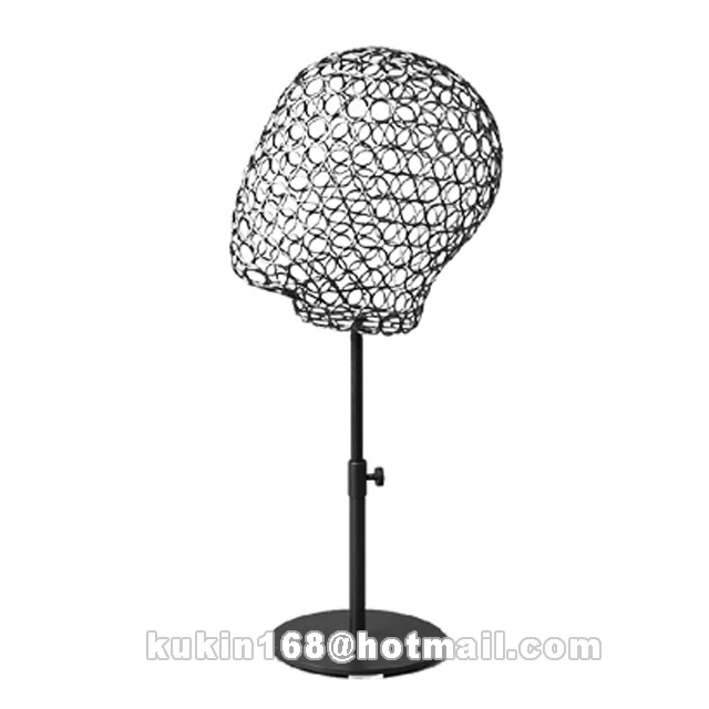 Hats display head, Adjustable metal mannequin head