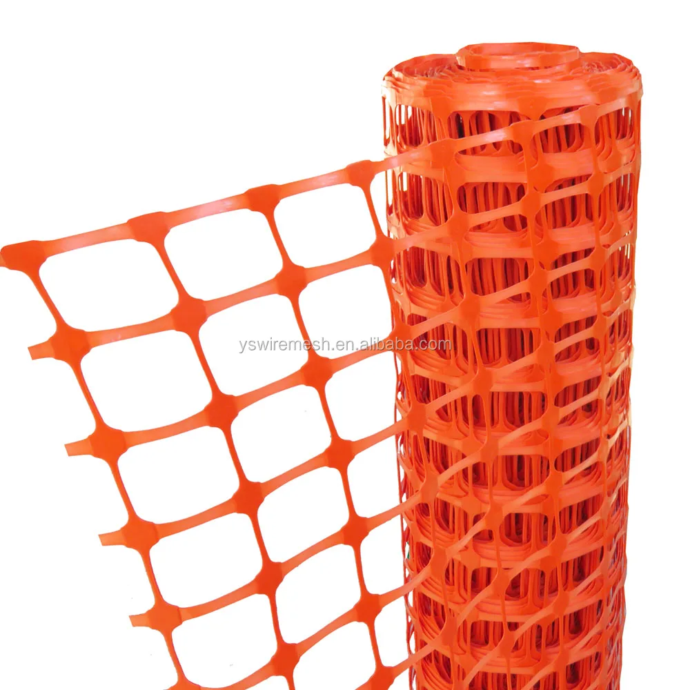 Orange Plastic Security Fence/safety Orange Barrier Mesh/plastic