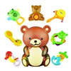 Hot sale safe material lovely hand bells baby rattle toy set