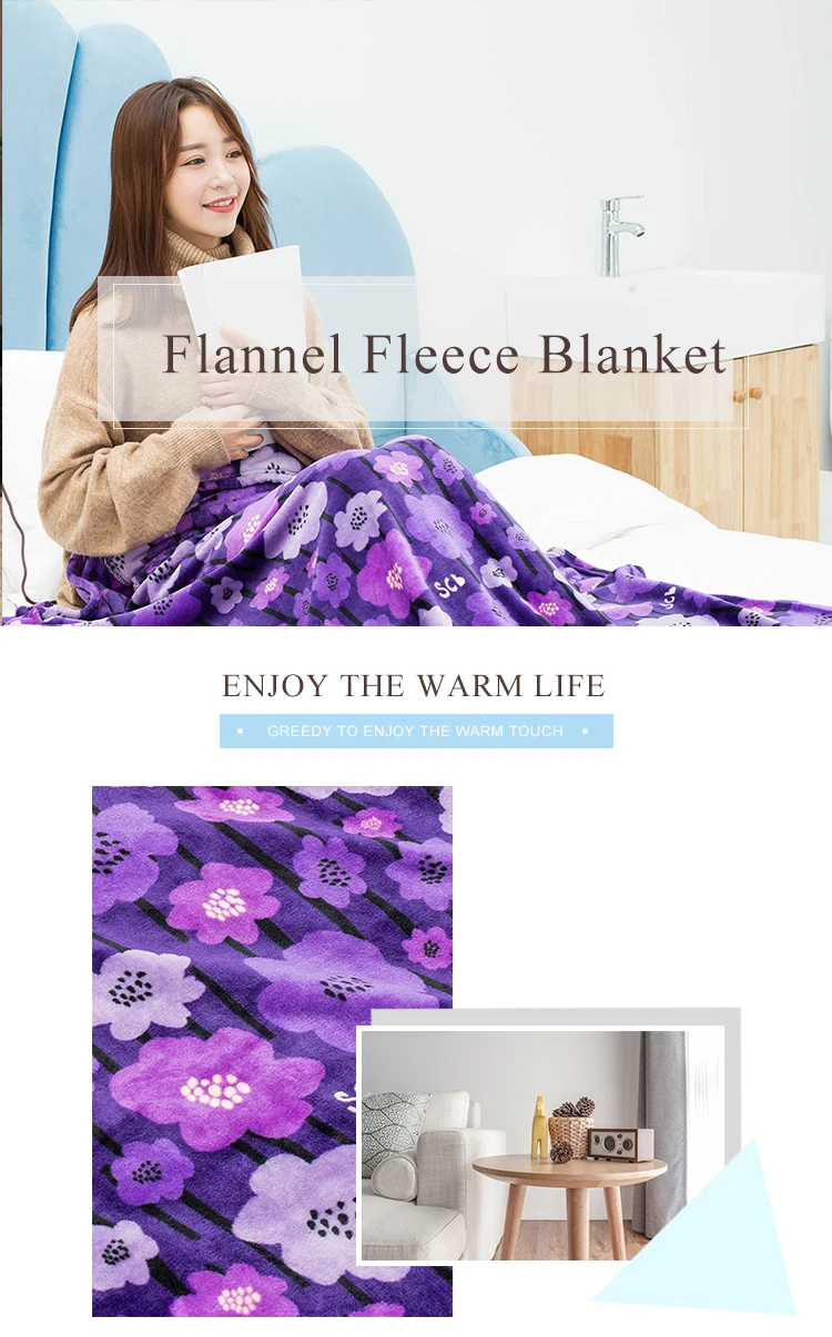 High quality mexican screen printing luxury flannel fleece blanket