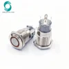 XL16N/F11L-220VR 16mm 5a 220vac self locking circle ring led metal brass doorbell push button switch