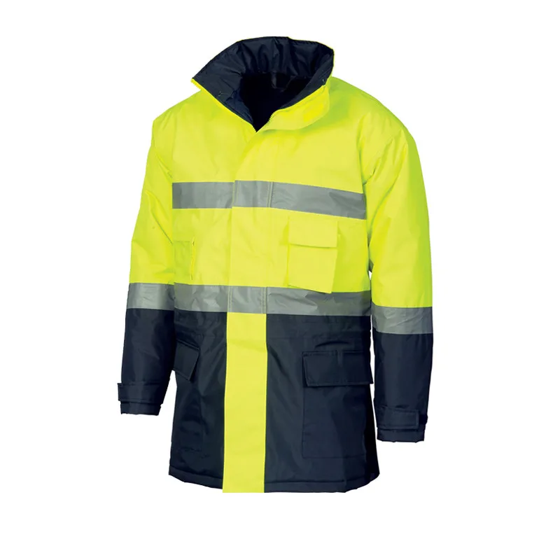 海关男士冬季反光安全防水 hi vis 夹克