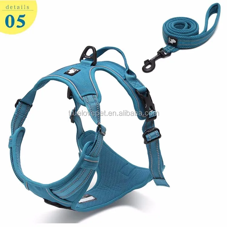 Truelove Reflective Nylon Dog Harness Front Range  Padded Quick Release Adjustable Escape Proof All Weather leads for dogs pets  (2).jpg