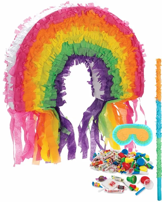 Birthday Party Decoration Adult Favorite Rainbow Pinatas With Filler
