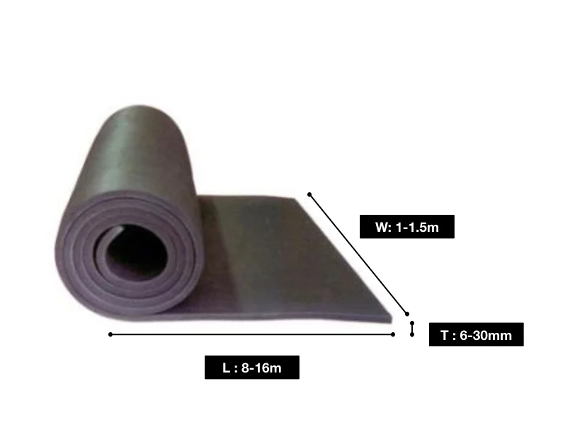 Engineering Waterproof Heat Insulation 30mm NBR Nitrile Rubber Sheet