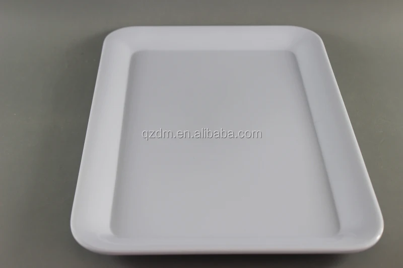 Melamine White Tray Plastic Servring Tray