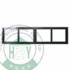 Wood windows with built in blinds ventilation window
