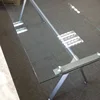Curved amp; Flat transparent glass dining table top