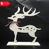 wood laser cutter with home christmas decoration 2017,christmas ornament with deer ,laser cut wood craft with deer