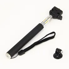 Gopro Accessories Extendable Handheld Alloy Selfie Monopod Stick with Tripod Mount Adapter for Go Pro HD Hero1 2 3 3+ 4 Carmera