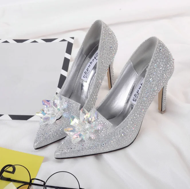 womens silver wedding shoes