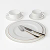 Ensemble De Diner En Porcelaine Ecologique De Luxe En Ceramique Et Or Avec La Vaisselle De Assiette Plate Porcelaine#