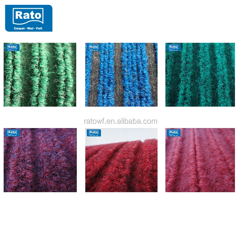 Ribbed Led Door Carpet Mat With TPR Backing from China factory