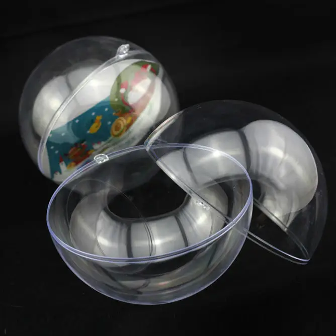 clear plastic spheres hollow