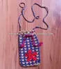 Hand crafts Cotton Yarn Crochet cell phone Pocket bag