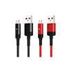 Led Breathing light 1m 3ft micro Type-C usb data cable line for iphone 2.4a Mobile Phone Type-C power off Cable