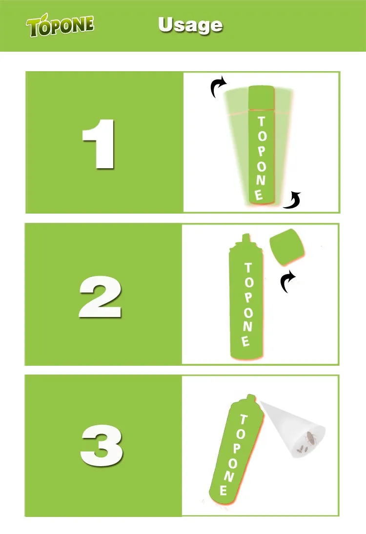 2016 High Effective 400ml Aerosol Water Base Bed Bugs Insecticide Spray