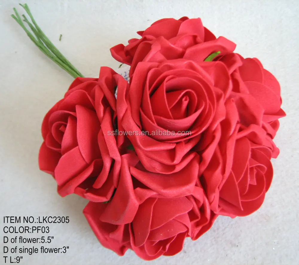 Foam Loose Rose Flower With Stem Artificial Flowers Bouquets For Wedding Valentine S Day Decoration Buy Wedding Rose Flower Bouquet Wholesale Artificial Flower Artificial Floral Foam Flower Artificial Flowers Product On Alibaba Com