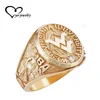 fantasy custom jewelry men's signet ring 10k 14k gold graduation school class ring wholesale made in china