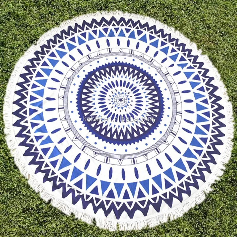 150cm*150cm New Beach Towel Large Microfiber Printed Big Round Circle