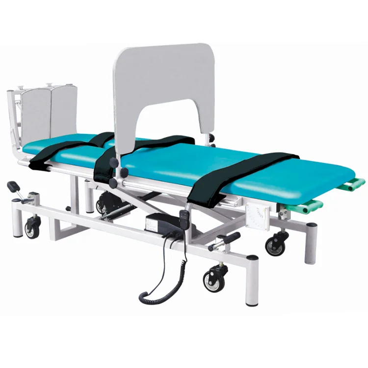 Popular hospital furniture rehabilitation equipment electric vertical bed/tilt table