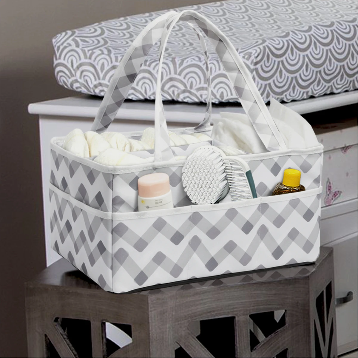 Foldable Nappy Bags Organizer Hanging Diaper Caddy Baby - Buy Hanging ...