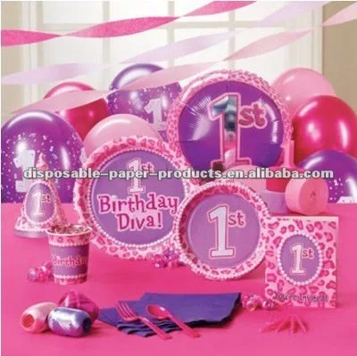 1st Birthday Diva Party Supplies 1st Birthday Decorations