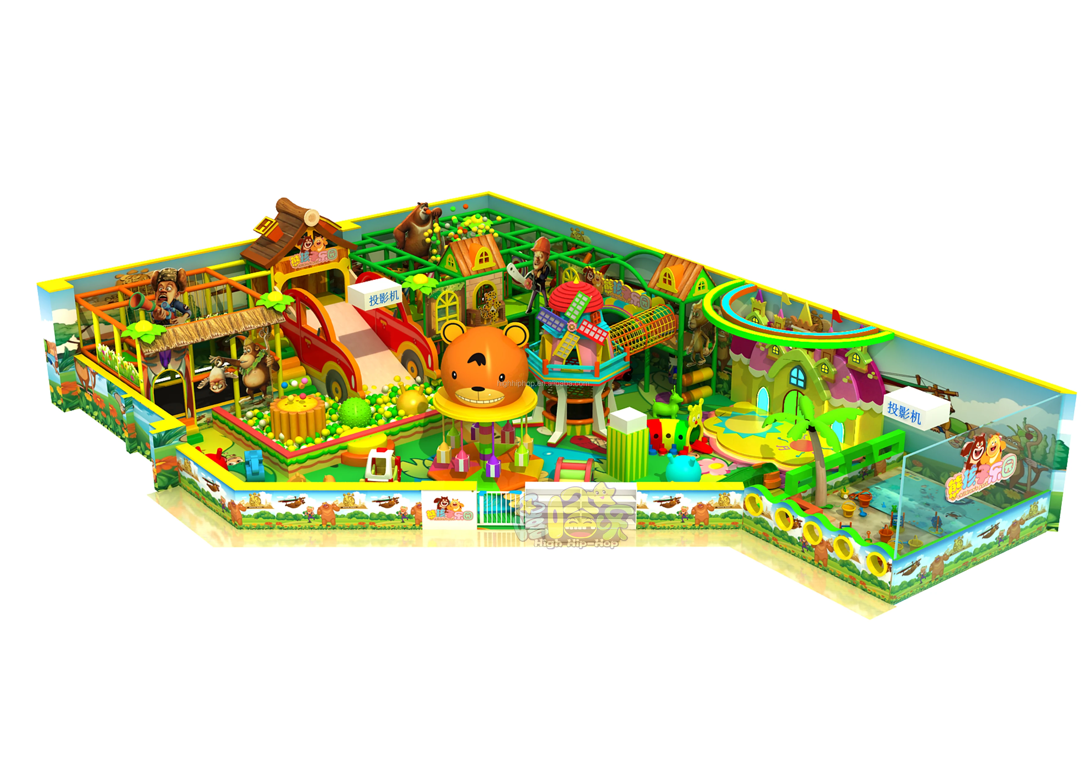 Guangzhou Kids Indoor Playground Big Dry Ball Pool Indoor Games