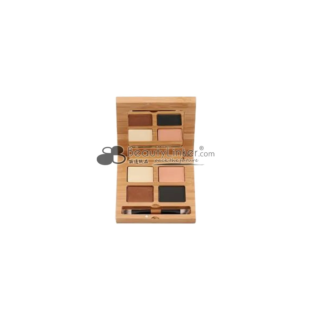 Iso22716 Passed Best Wholesale Cosmetic Eyeshadow Makeup Wood Material
