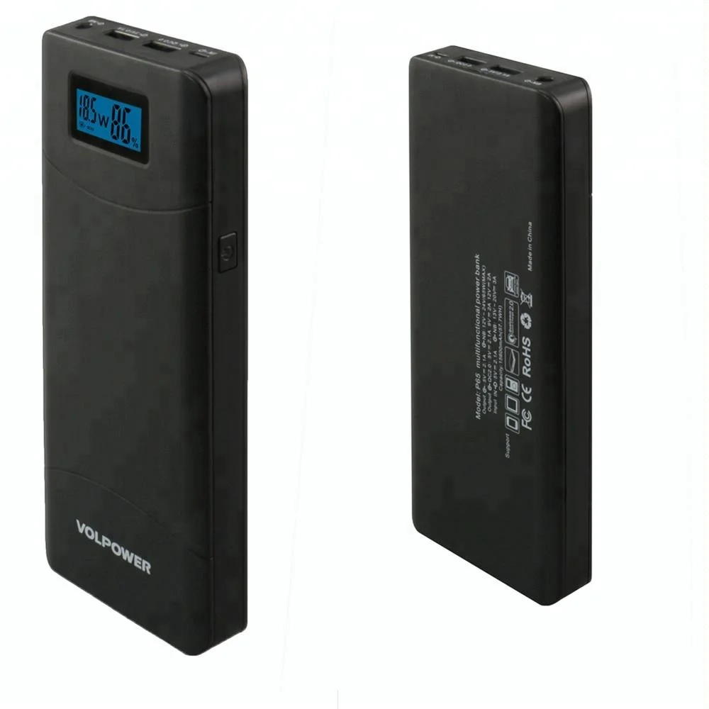 20000mah Volpower Portátil Banco De Potencia De Batería Externa Cargador Dual Usb Powerbank P65 6409