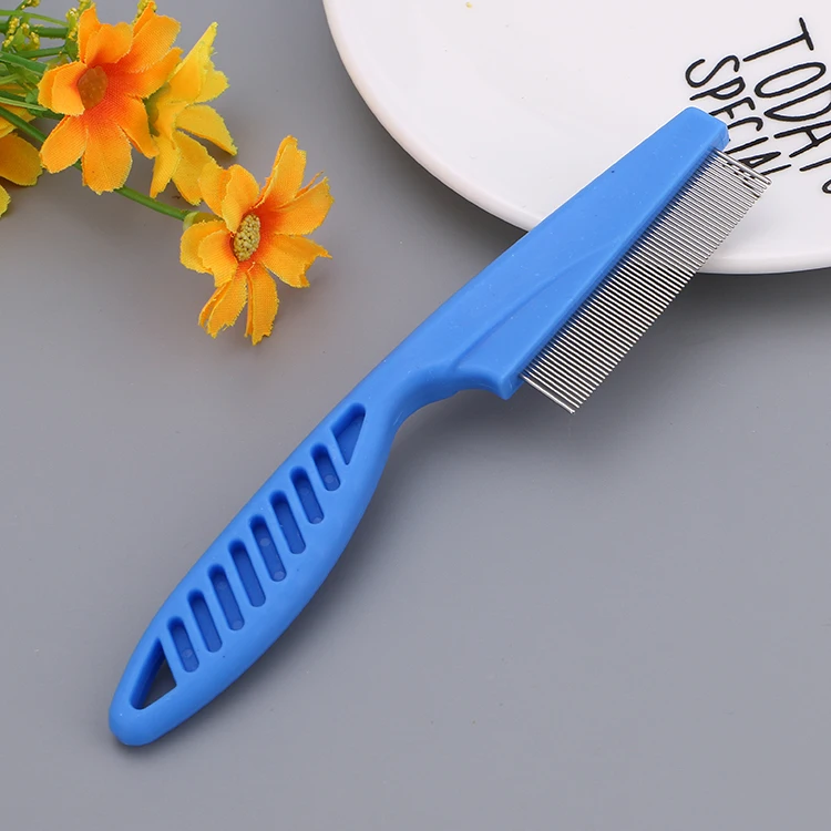 Pet Flea Comb For Cats And Dogs Stainless Metal Grooming Brushtool With