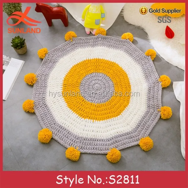 Tapis Rond En Coton Crochete S2811 Nouveaux Delaves De Maison Fait A La Main Tapis Pour Chambre De Bebe Buy Tapis Rond Tapis Au Crochet Rond Tapis En Coton Fait Main Product On Alibaba Com