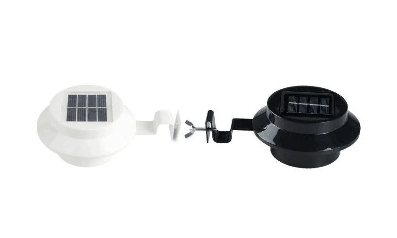 Outdoor Solar 3LED Security Landscape Garden Fence Light Lamp