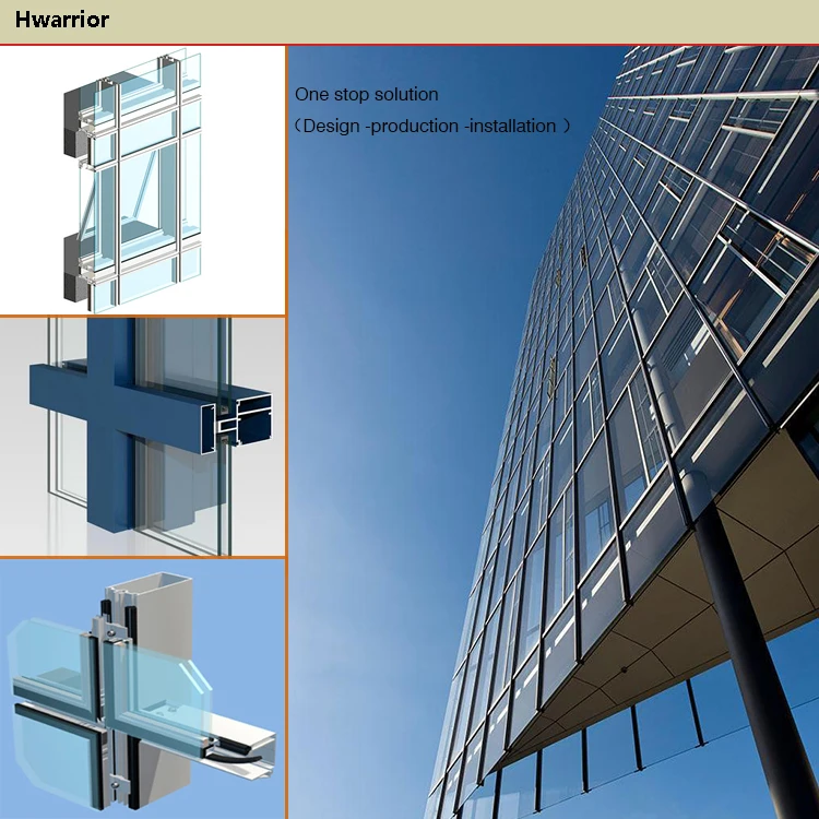 Exterior Building Glass Walls Cladding Frameless Curtain Wall Glass