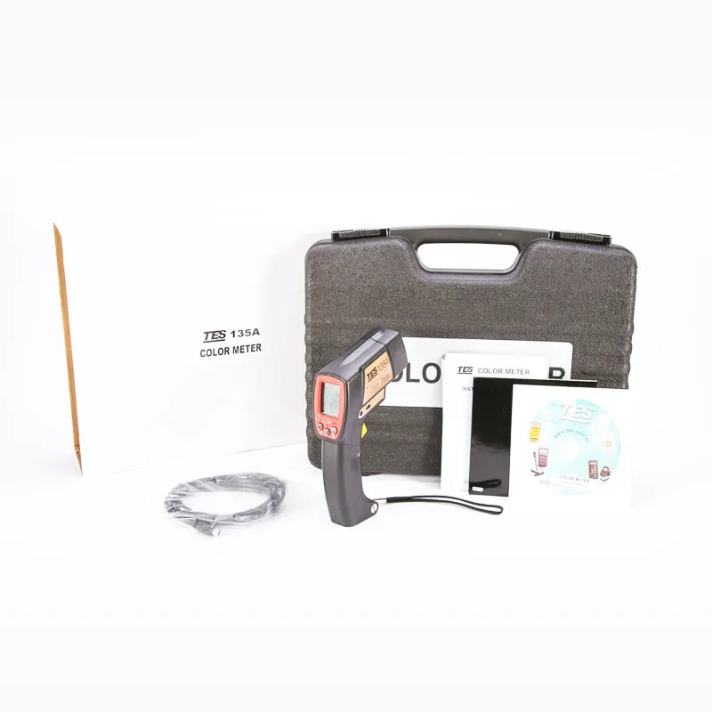 TES-135A USB Color Meter, Color Analyzer Portable Color Difference Meter Colorim