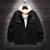 Factory wholesale retail OEM drop shipping denim jean jacket men outfit