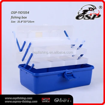 clear plastic tackle box