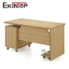 Ekintop wooden computer table, stduy table with bookcase, computer desk with bookshelf