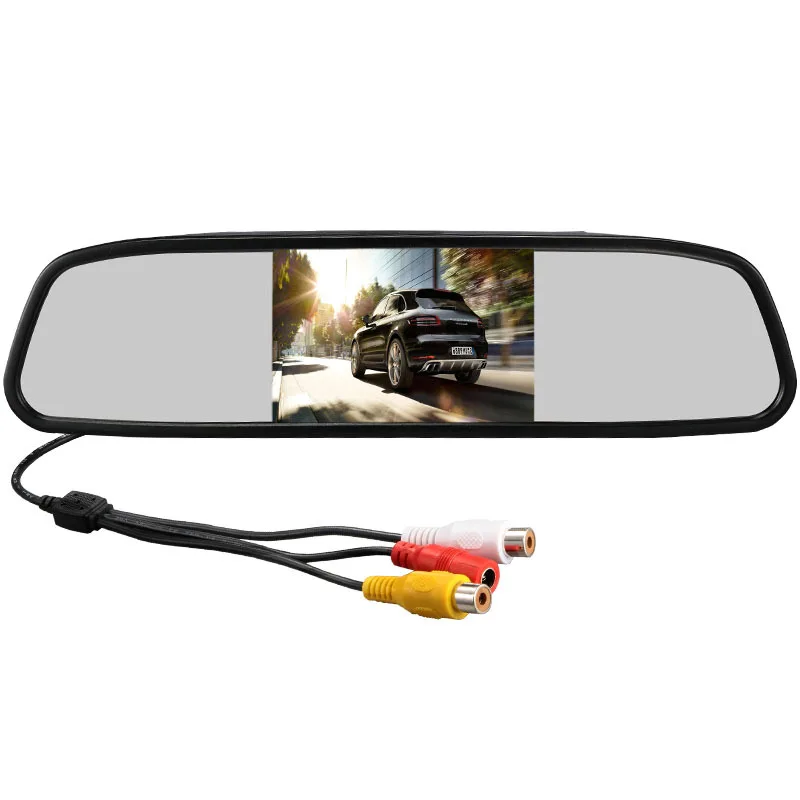 Desktop Reverse Screen Car Rearview Mirror Monitor Tft Lcd 5 Inch Car