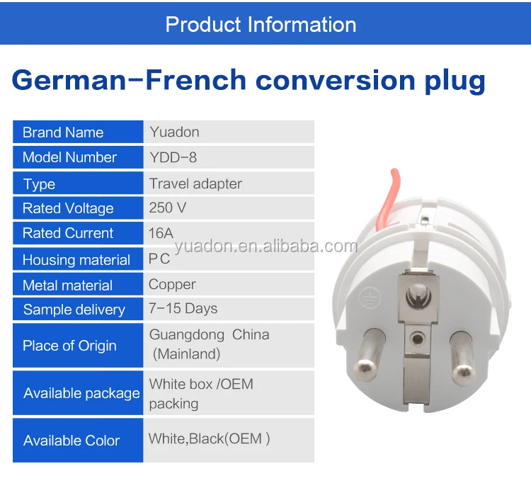 Hot Selling European Plug To Fr Plug Version For Wifi Smart Equipment ...