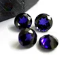 Blue Corundum gemstone synthetic Blue sapphire round cut shape