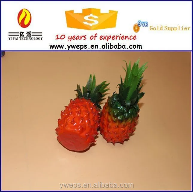 Plastic Pineapple Decorations Artificial Faux Pineapple Fruit For Kids