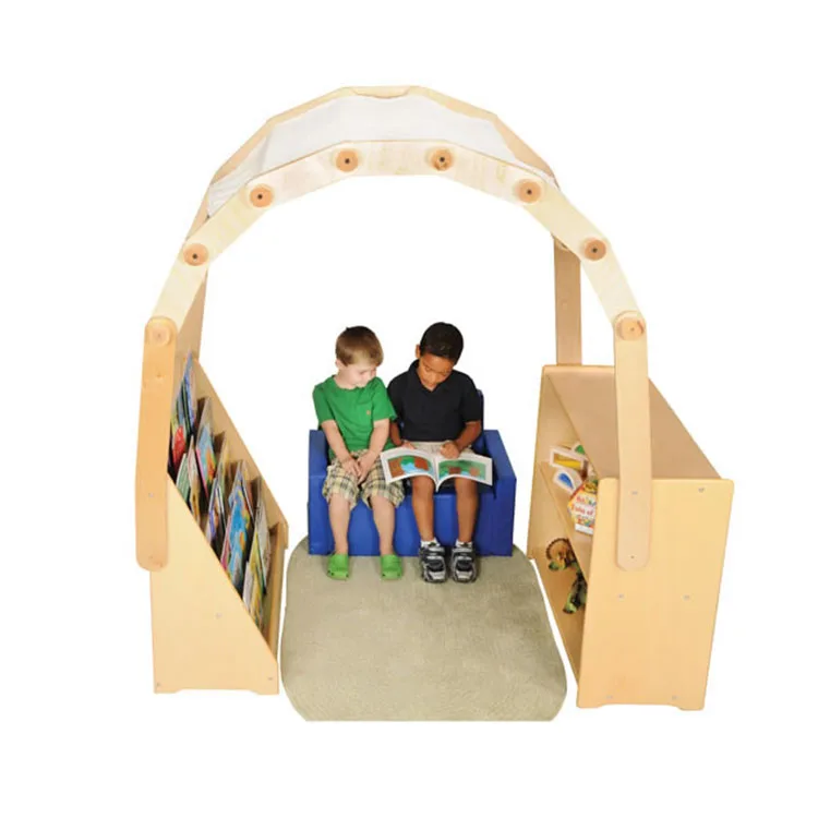 Wholesale Kids Preschool Library Furnitures Reading Area With Book