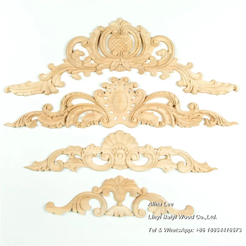 wood carved flowers/appliques/onlays